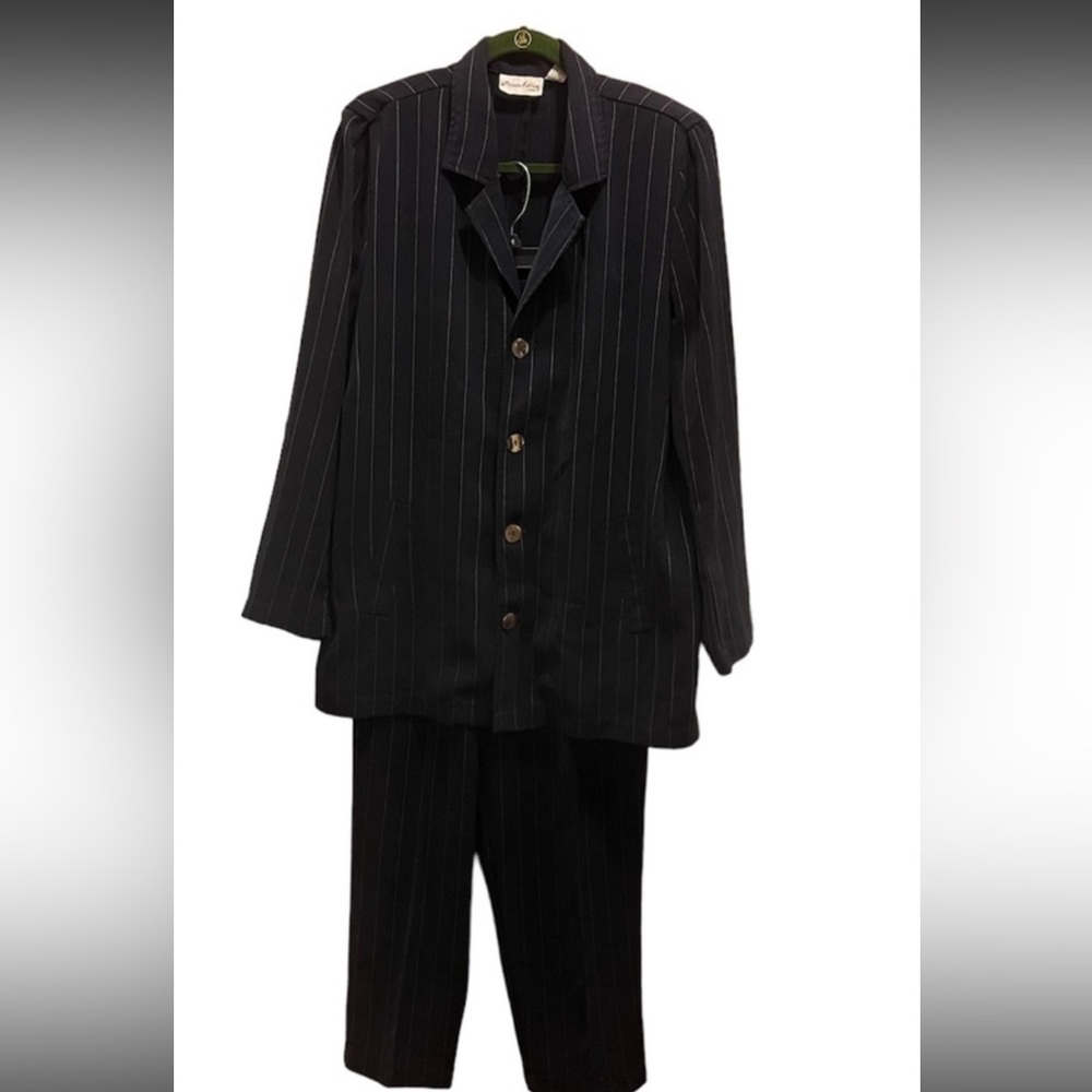 Private Edition by Chico's two piece striped women suit